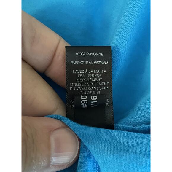 Express Dress Womens L Babydoll Coquette Smocked Spaghetti Strap Skater Y2k - Picture 7 of 10